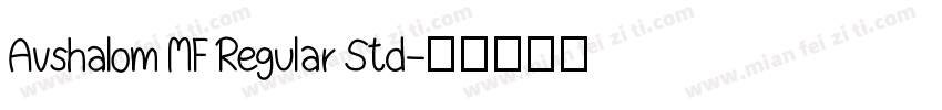 Avshalom MF Regular Std字体转换
